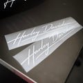 Nandez (HD)- Signature Script Vinyl Decal – White Gloss