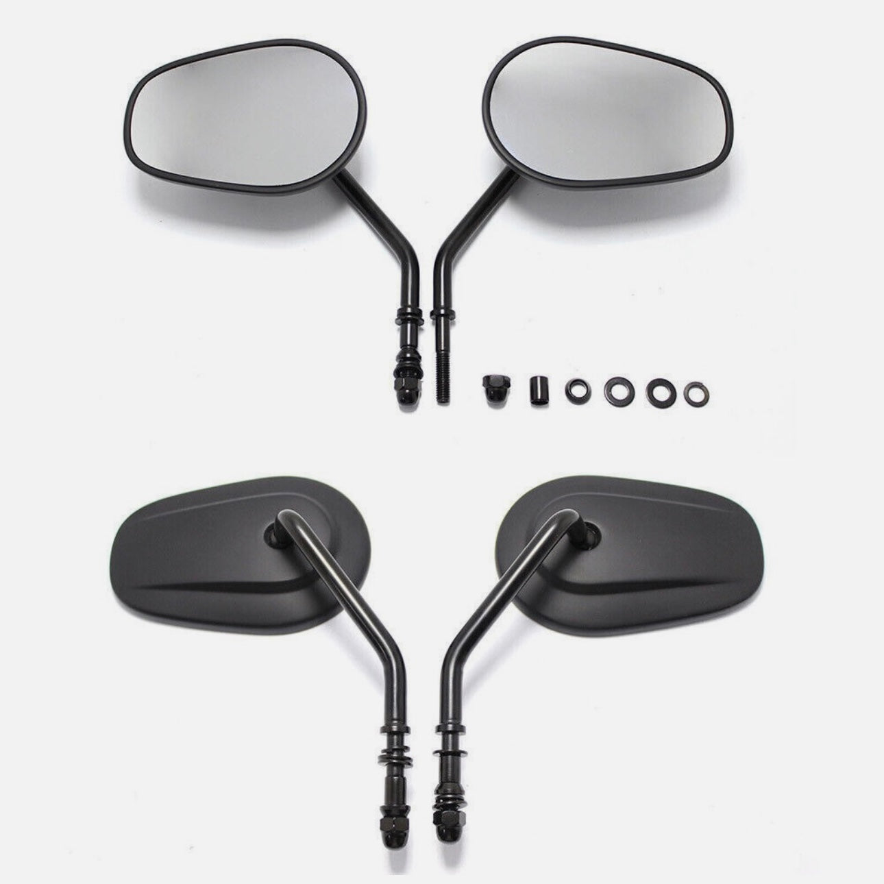 Black OEM-Style Sportster Mirrors | Harley-Davidson XL 883 & 1200 (2004–2022)