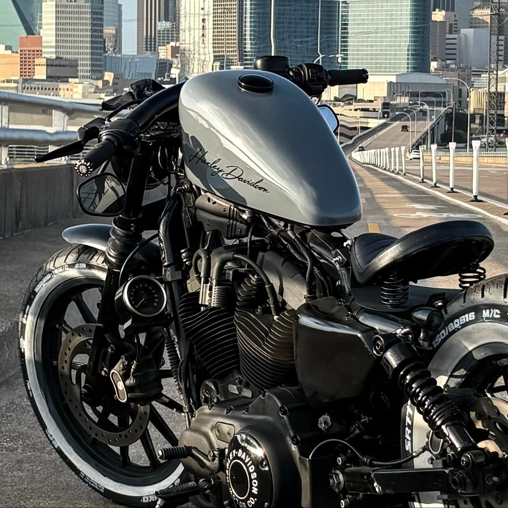 Nardo Gray Sportster Tank Cover- Nandez Customs