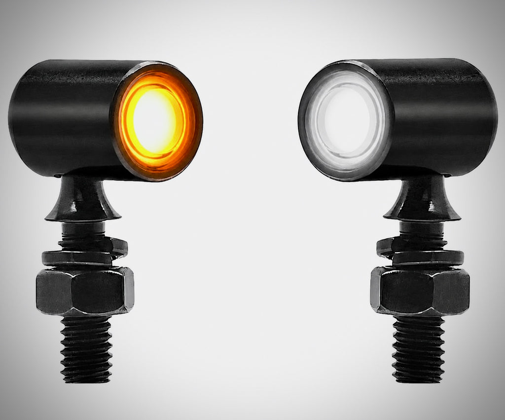 Mini LED Dual-Color Motorcycle Turn Signals & Running Lights (Front & Rear) – Universal Fit