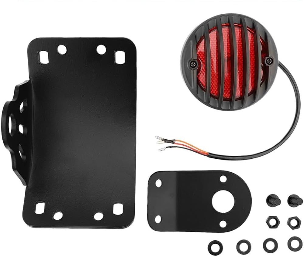 Retro Grill LED Tail Light & License Plate Bracket for Harley-Davidson Sportster