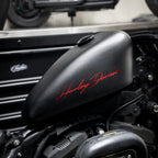 Matte Black Signature Tank Cover – Red Script Edition 3.3 Gallon