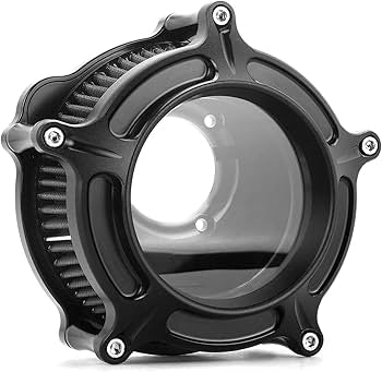 Transparent Performance Air Filter – Black