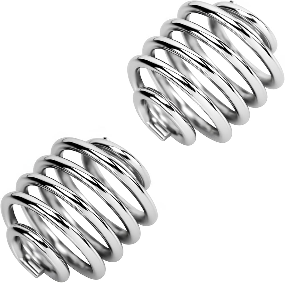2” Chrome Bobber Seat Springs For Harley Sportster & Custom Builds