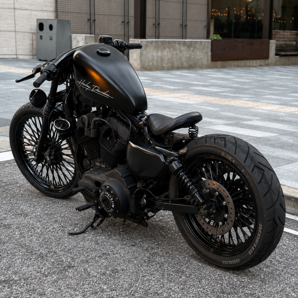 Nandez 36-Spoke Gloss Black Wheel Set | Harley-Davidson Sportster (2010–2022)
