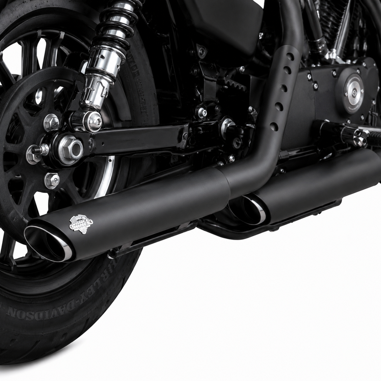 Vance & Hines Twin Slash Slip-On Exhausts For Harley Davidson Sportster 2014–2022