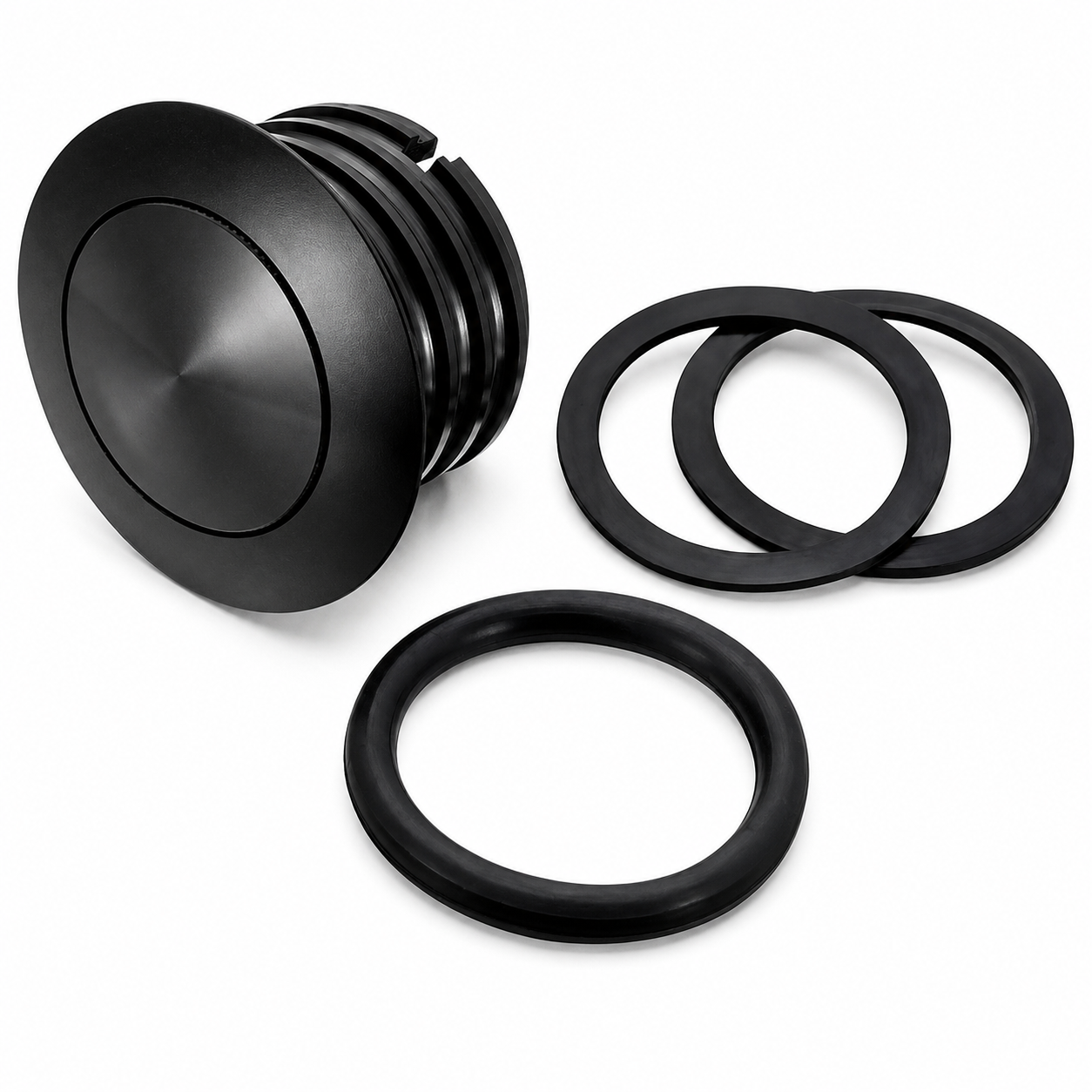 Black Pop-Up Gas Cap for Harley Sportster (Flush Mount)